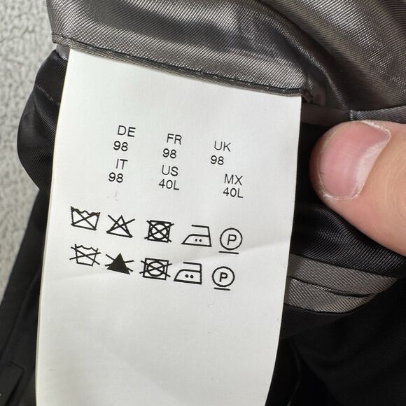 Hugo Boss Blazer Mens 40L Johnstons Lenon Black Wool Two Button NWT - Picture 9 of 12